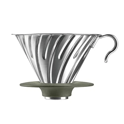 439 point - Hario V60 Metal Dripper 02 (Outdoor) /Hairline Silver / O-VDM-02-HSV