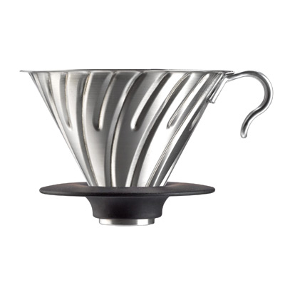 439 แต้ม - Hario V60 Metal Dripper 02/ Hairline Silver 2023 Model / VDMR-02-HSV