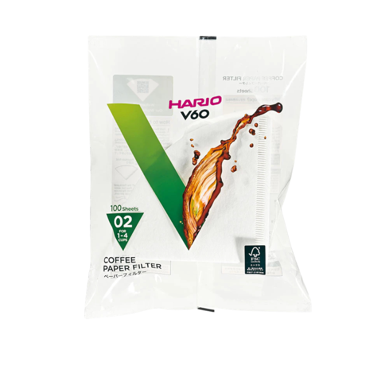 49 Point - HARIO V60 Paper Filter 02 W 100 Sheets
