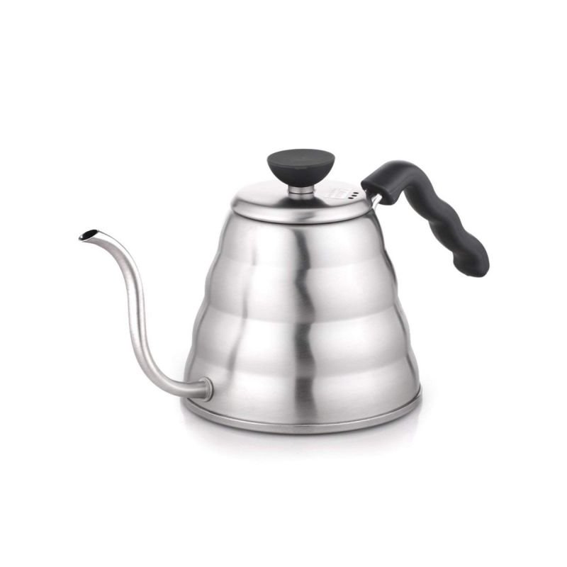 599  แต้ม - กาดริป Hario 1,200 ml / HARIO(057)V60 Drip Kettle Buono 120 Hairline Silver/VKB-120HSV